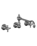 Horus Julia Victoria Julia Victoria Classic Collection - Concealed 3 Hole Wall Mounted Kitchen Mixer / No Waste - Chrome 01.164-CH