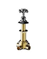 Horus Julia Victoria Julia Victoria Classic Collection - 4 Ways Deck Mounted Diverter, 2 Inlets / 2 Outlets - Chrome 01.476-CH