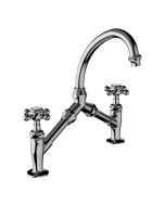 Horus Éloise Classic Collection - 2 Hole Basin Mixer - No Waste - Polished Nickel 02.227-NB