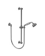 Horus Anthea Classic Collection - Wall Shower Set with Rail, Flexible Hose and Handspray - Polished Nickel 06.532-NB