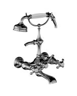 Horus Montmartre Classic Collection - Complete Wall Bath / Shower Mixer / Height Cradle - Matt Nickel 07.434-NM