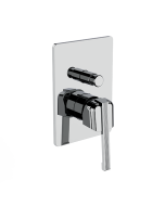 Horus Zéphyr Classic Collection - Concealed Wall Mounted Manual Mixing Shower Valve with Diverter - 2 Outlets - Matt Black 16.701-NO