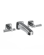 Horus Zéphyr Classic Collection - Concealed Wall Mounted 3 Hole Basin Set - Matt Black 17.263-NO