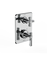 Horus Zéphyr Classic Collection - Trim for Thermostatic Mixing Valve Réf. 93.593 - Satin Brass 17.508-LS