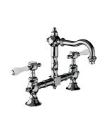 Horus Julia Victoria Julia Victoria Classic Collection - 2 Hole Basin Mixer with Waste - Polished Nickel 19.207-NB