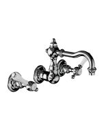 Horus Julia Victoria Julia Victoria Classic Collection - Wall Mounted 3 Hole Basin Set for Splashback - Chrome 19.272-CH