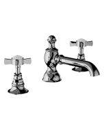 Horus Coventry Classic Collection - 3 Hole Basin Set with Pop-up Waste, Flexible Hoses - Polished Nickel 28.260-NB