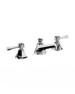 Horus Ascott Classic Collection - 3 Hole Basin Set Small Spout with Pop-up Waste, Flexible Hoses - Polished Nickel 35.260-NB