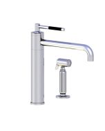 Horus Minoé Contemporary Collection - Single Lever Kitchen Mixer, Swivel Spout / No Waste - Satin Brass 37.723-LS