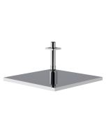Horus Naja Contemporary Collection - Stainless Steel Shower Head 250 X 250 Mm, Thickness 14 Mm / Ceiling Installation - Metal Gun 43.538-CF