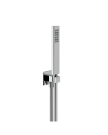 Horus Echo Equinox316 Collection - Wall Union Shower Set with Solidbrass Handshower, Wall Hook, Design Flexible Hose on Swivel Nut - Chrome 43.591-CH