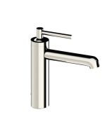 Horus Minoé Contemporary Collection - Single Lever Basin Mixer - with Drain Valve with Cover - Satin Brass 47.709-LS