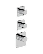 Horus Naja Contemporary Collection - Trim for Thermostatic Mixer. - Matt Black 48.522-NO