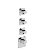 Horus Naja Contemporary Collection - Trim for Thermostatic Mixer. - Satin Brass 48.523-LS