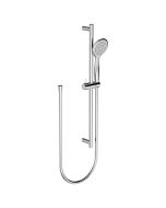 Horus Naja Contemporary Collection - Shower Rail with Handshower on Silding Support and Flexible Hose - Metal Gun 48.542-CF