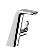 Horus Naja Contemporary Collection - Single Lever Basin Mixer with up and down Drain - Satin Brass 48.709-LS
