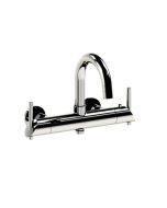 Horus Minoé Contemporary Collection - Complete Exposed Thermostatic Wall Bath-shower Mixer - Metal Gun 49.784-CF