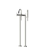 Horus Minoé Contemporary Collection - Complete Thermostatic Bath-shower Mixer with Pipes for Free Standing Bath - Metal Gun 49.798-CF