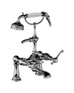 Horus Montmartre Classic Collection - Complete Deck Bath / Shower Mixer / Medium Height Cradle - Polished Nickel 50.435-NB