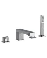 Horus Myriad Contemporary Collection - 4 Hole Deck Bath/shower Set - Private: Chrome / Myriad 55.466-CH