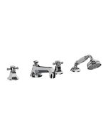 Horus Ascott Classic Collection - 4 Hole Deck Bath/ Shower Set - Matt Nickel 62.466-NM