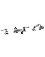 Horus Ascott Classic Collection - 4 Hole Deck Bath/ Shower Set - Matt Nickel 65.466-NM