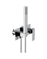 Horus Philae Equinox316 Collection - Wall-mounted Shower Mixer + Hand Shower + Flexible - Satin Brass 80.782.E2-LS