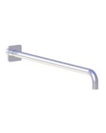 Horus Naja Contemporary Collection - Wall Arm L. 480 Mm + Square Design Flange - Matt Black 92.966-NO