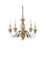 Κρεμαστό Φωτιστικό FIRENZE SP5 Χρυσό Ideal Lux 020822