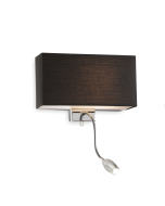 Απλίκα HOTEL AP2 Μαύρο Ideal Lux 035956