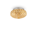 Φωτιστικό Οροφής KING PL3 Χρυσό Ideal Lux 075402