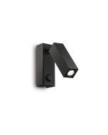 Απλίκα PAGE AP SQUARE Μαύρο Ideal Lux 142241