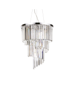 Κρεμαστό Φωτιστικό CARLTON SP12 Χρώμιο Ideal Lux 166247