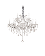 Κρεμαστό Φωτιστικό NAPOLEON SP12 Χρώμιο Ideal Lux 167251