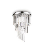 Φωτιστικό Οροφής CARLTON PL12 Χρώμιο Ideal Lux 168937
