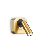 Απλίκα BEAN AP SQUARE Ορείχαλκος Ideal Lux 260662