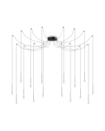 Κρεμαστό Φωτιστικό LUCCIOLA SP16 Μαύρο Ideal Lux 284002
