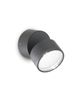 Απλίκα OMEGA AP ROUND Ανθρακί 4000K Ideal Lux 285467