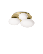 Φωτιστικό Οροφής NINFEA PL3 Ορείχαλκος Ideal Lux 293660