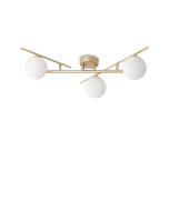 Φωτιστικό Οροφής ATLAS PL3 Χρυσό Ideal Lux 311340