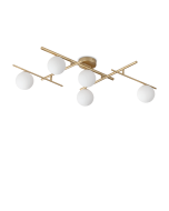 Φωτιστικό Οροφής ATLAS PL5 Χρυσό Ideal Lux 311364