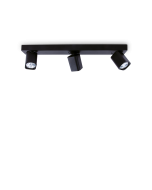 Φωτιστικό Οροφής RUDY PL3 SQUARE Μαύρο Ideal Lux 321516