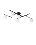 Φωτιστικό Οροφής ATLAS PL5 Μαύρο Ideal Lux 328218