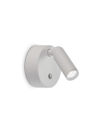 Απλίκα BEAN AP ROUND RECHARGEABLE Λευκό Ideal Lux 350233