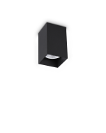 Φωτιστικό Οροφής LOOK PL1 SQUARE D60 H100 Μαύρο Ideal Lux 353845