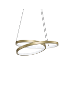 Κρεμαστό Φωτιστικό OZ SP D040 ON-OFF Ορείχαλκος 3000K Ideal Lux 364971