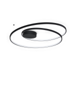 Φωτιστικό Οροφής OZ PL D080 ON-OFF Μαύρο 3000K Ideal Lux 365053