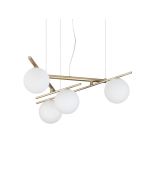 Κρεμαστό Φωτιστικό ATLAS SP4 Χρυσό Ideal Lux 365107