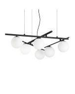 Κρεμαστό Φωτιστικό ATLAS SP6 Μαύρο Ideal Lux 365114