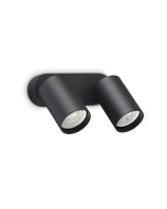 Απλίκα DYNAMITE AP2 ROUND Μαύρο Ideal Lux 367385